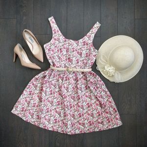 Vintage floral tea dress